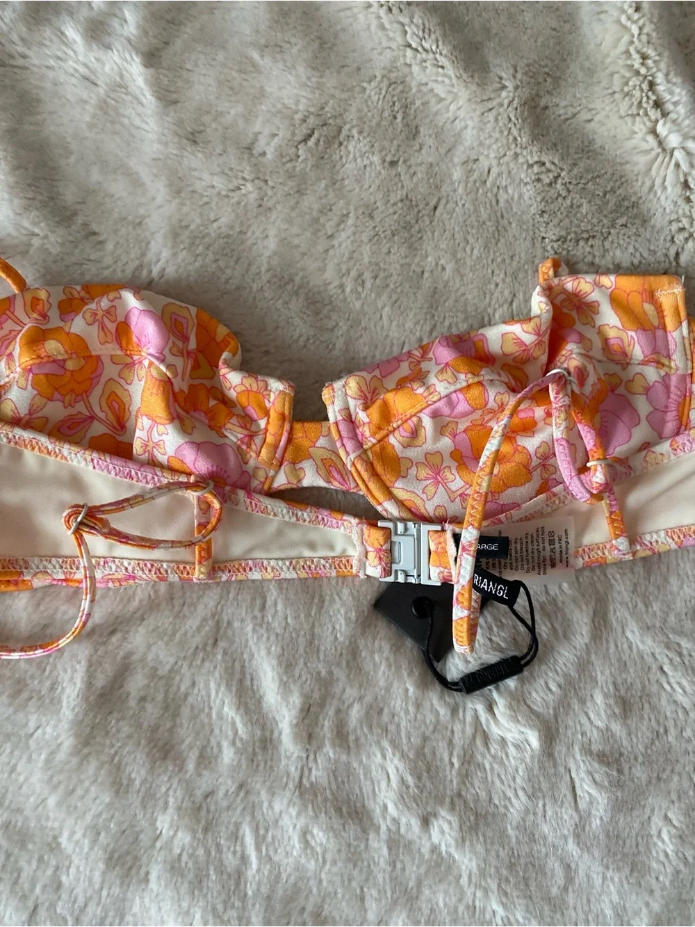Triangle Swimwear floral print underwire bikini set
